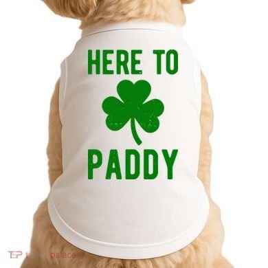 Here To Paddy St Patricks Day Doggie Tank