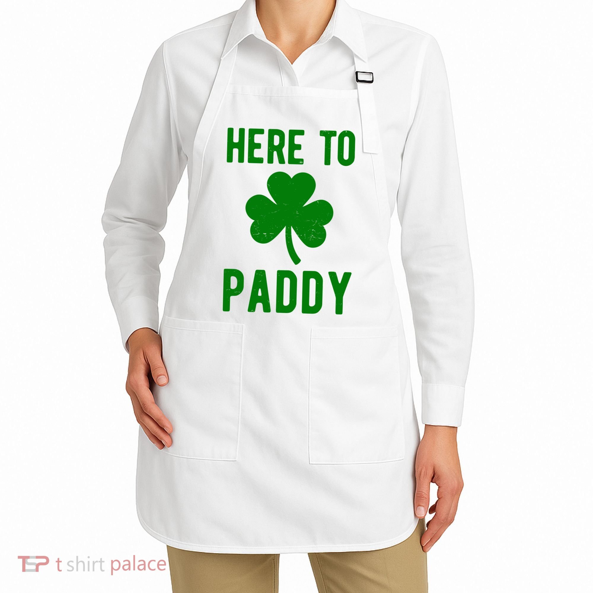 Here To Paddy St Patricks Day Apron