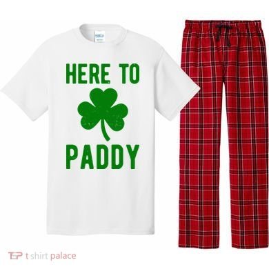 Here To Paddy St Patricks Day Pajama Set
