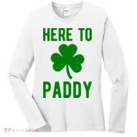 Here To Paddy St Patricks Day Women's Long Sleeve Shirt thumb 0