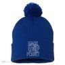 Hack The Planet Coder Gift Pom Pom 12in Knit Beanie