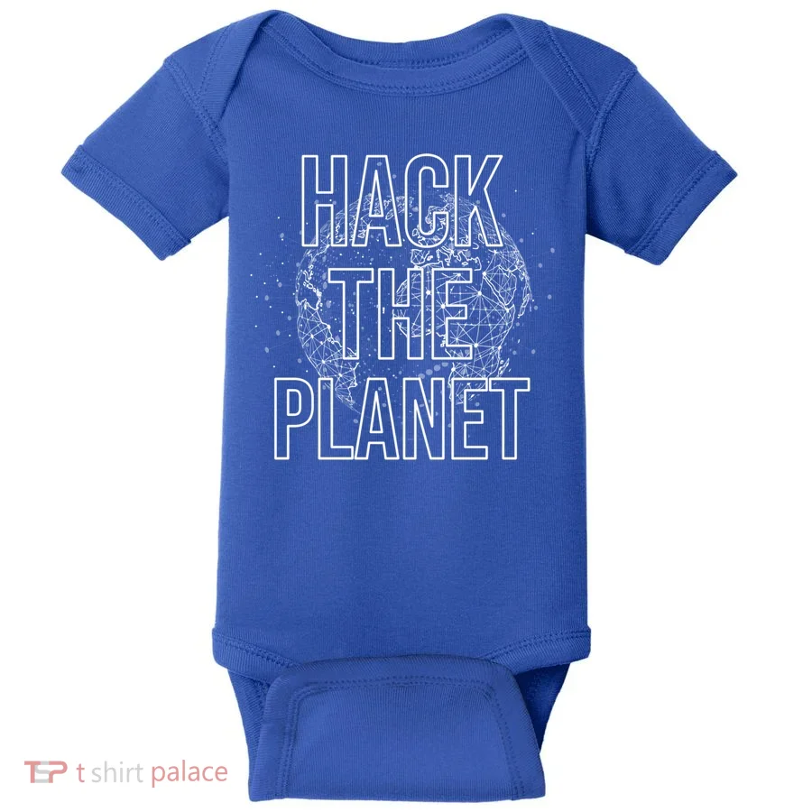 Hack The Planet Coder Gift Baby Bodysuit