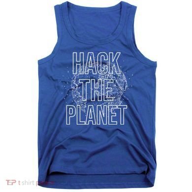 Hack The Planet Coder Gift Tank Top
