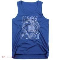 Hack The Planet Coder Gift Tank Top thumb 0