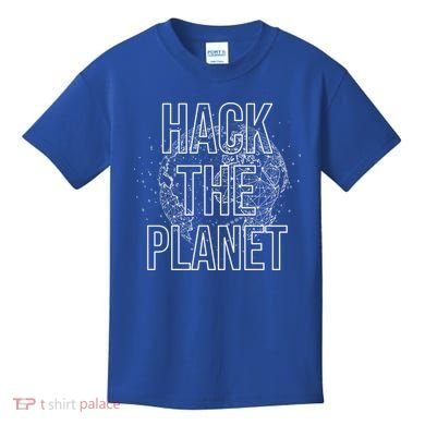 Hack The Planet Coder Gift Kids T-Shirt