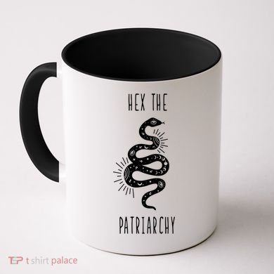 Hex The Patriarchy Witch Tarot Feminism Witchcraft Snake Gift Coffee Mug