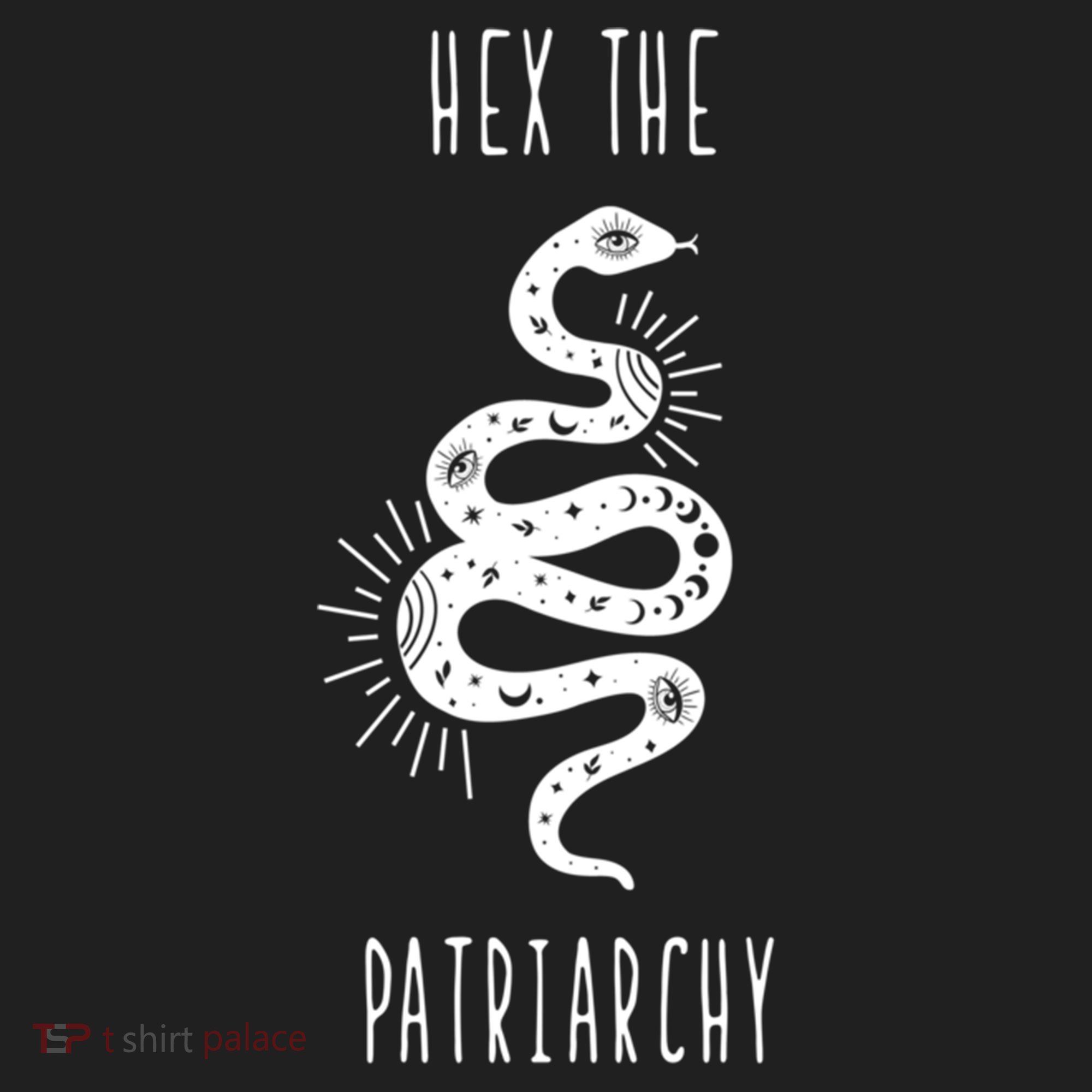 Hex The Patriarchy Witch Tarot Feminism Witchcraft Snake Gift Beanie