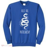 Hex The Patriarchy Witch Tarot Feminism Witchcraft Snake Gift Sweatshirt thumb 0