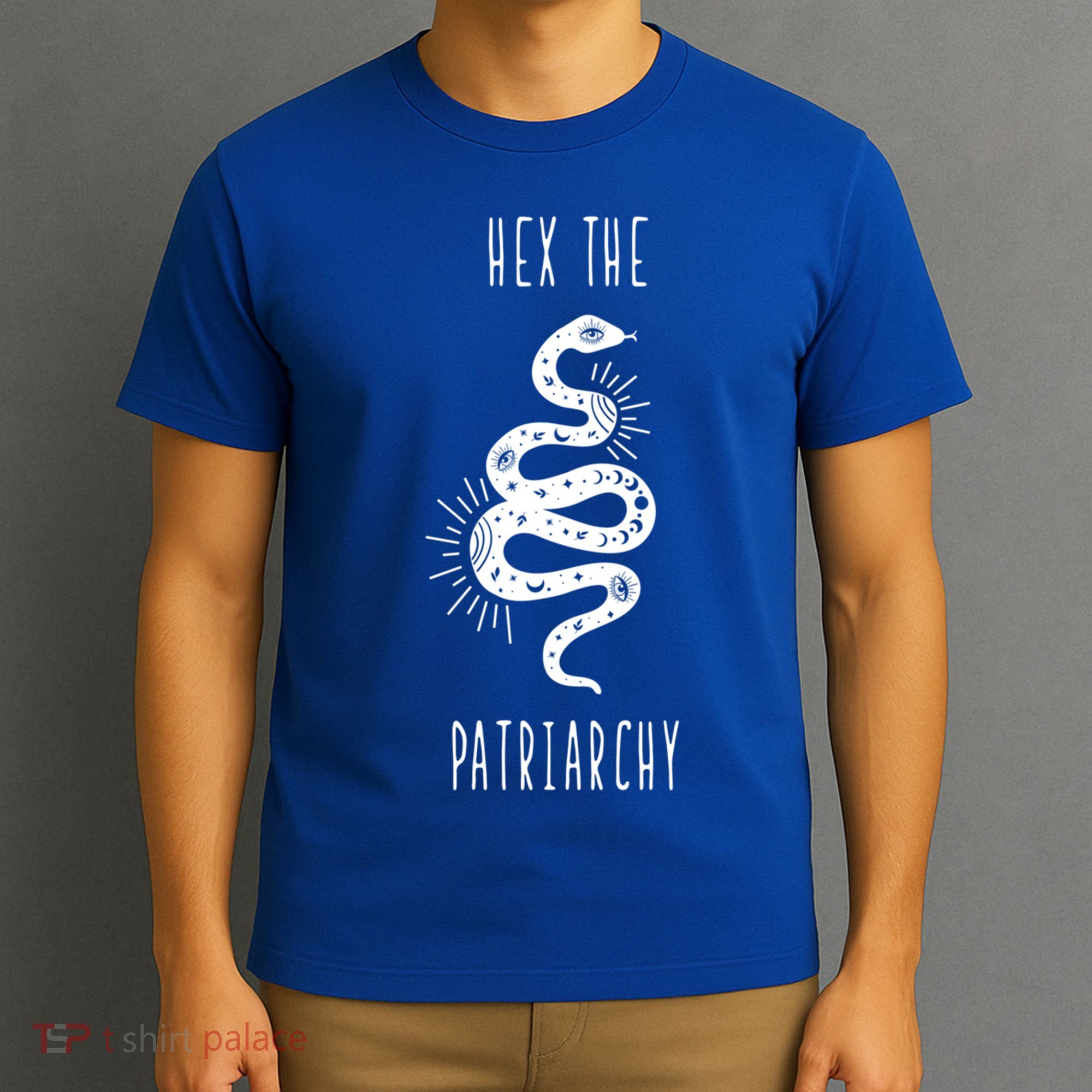 Hex The Patriarchy Witch Tarot Feminism Witchcraft Snake Gift T-Shirt