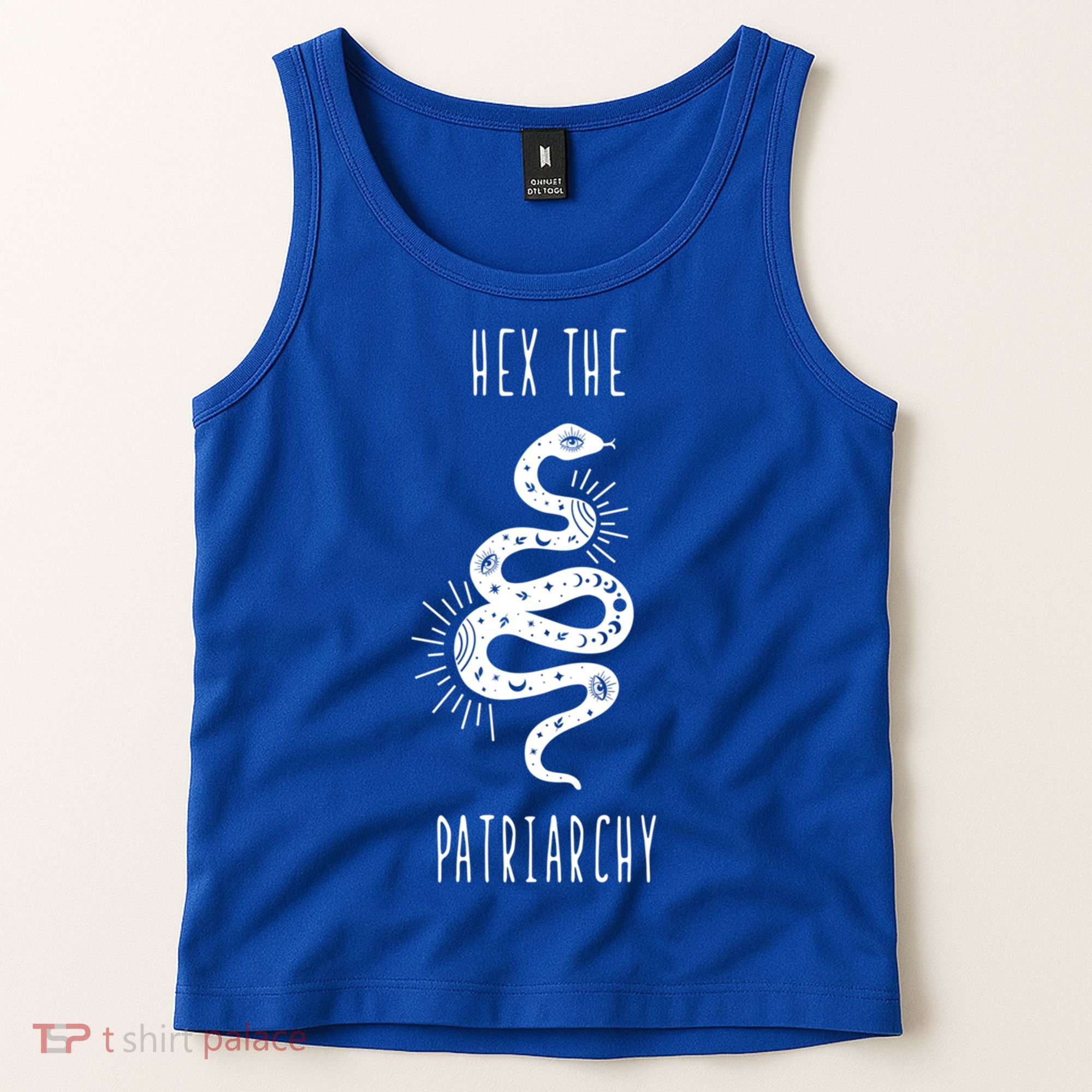 Hex The Patriarchy Witch Tarot Feminism Witchcraft Snake Gift Tank Top