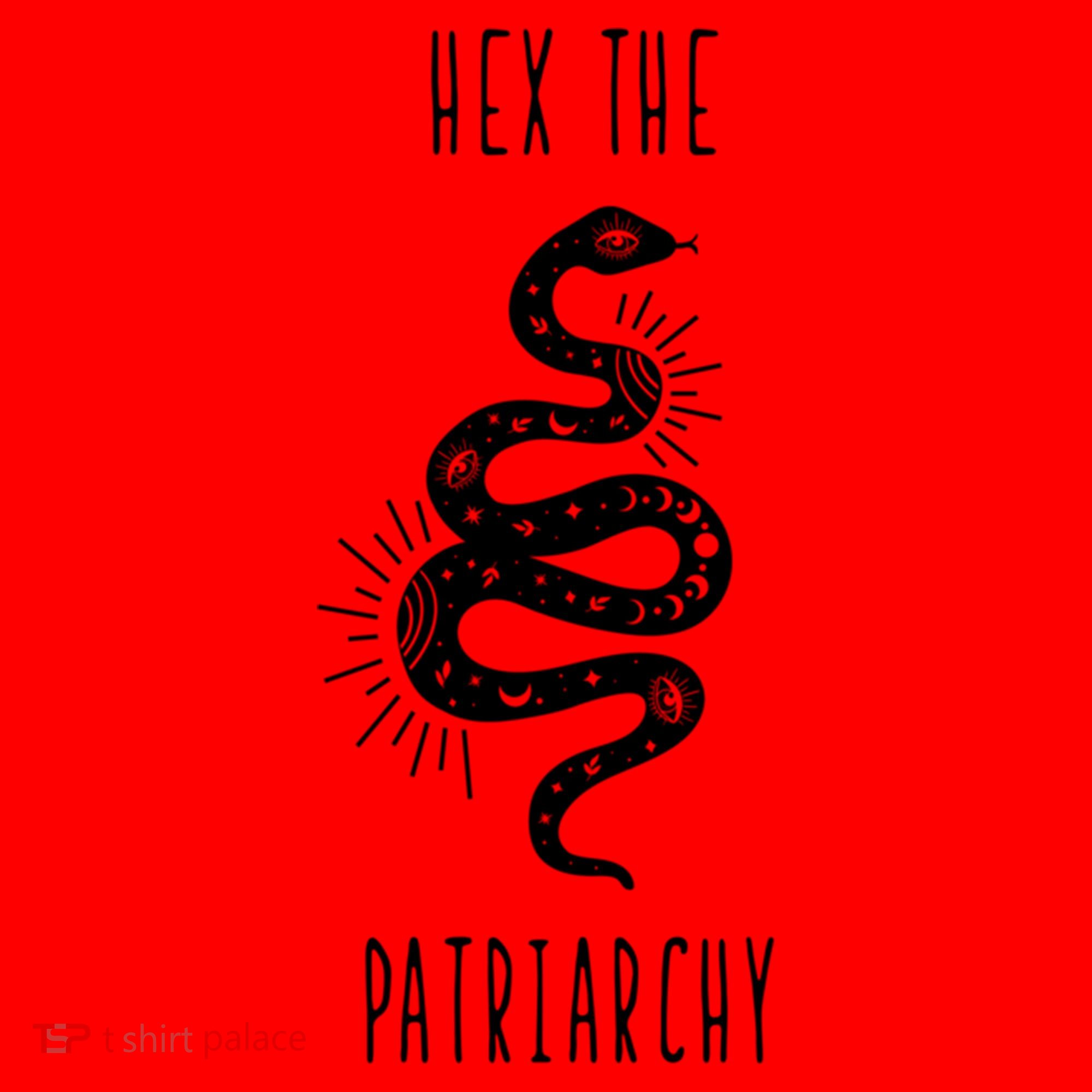 Hex The Patriarchy Witch Tarot Feminism Witchcraft Snake Gift Santa Hat