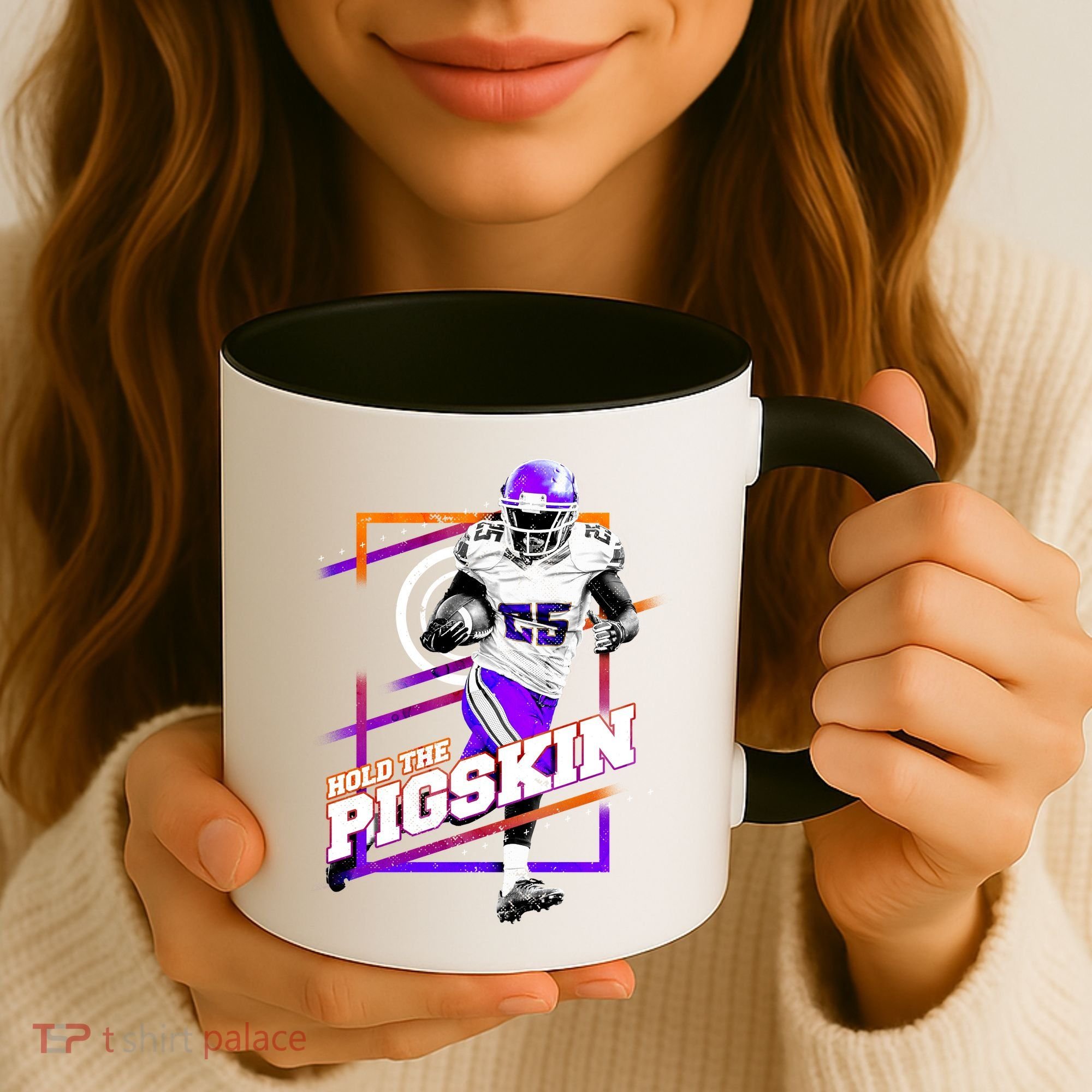 Hold The Pigskin Coffee Mug