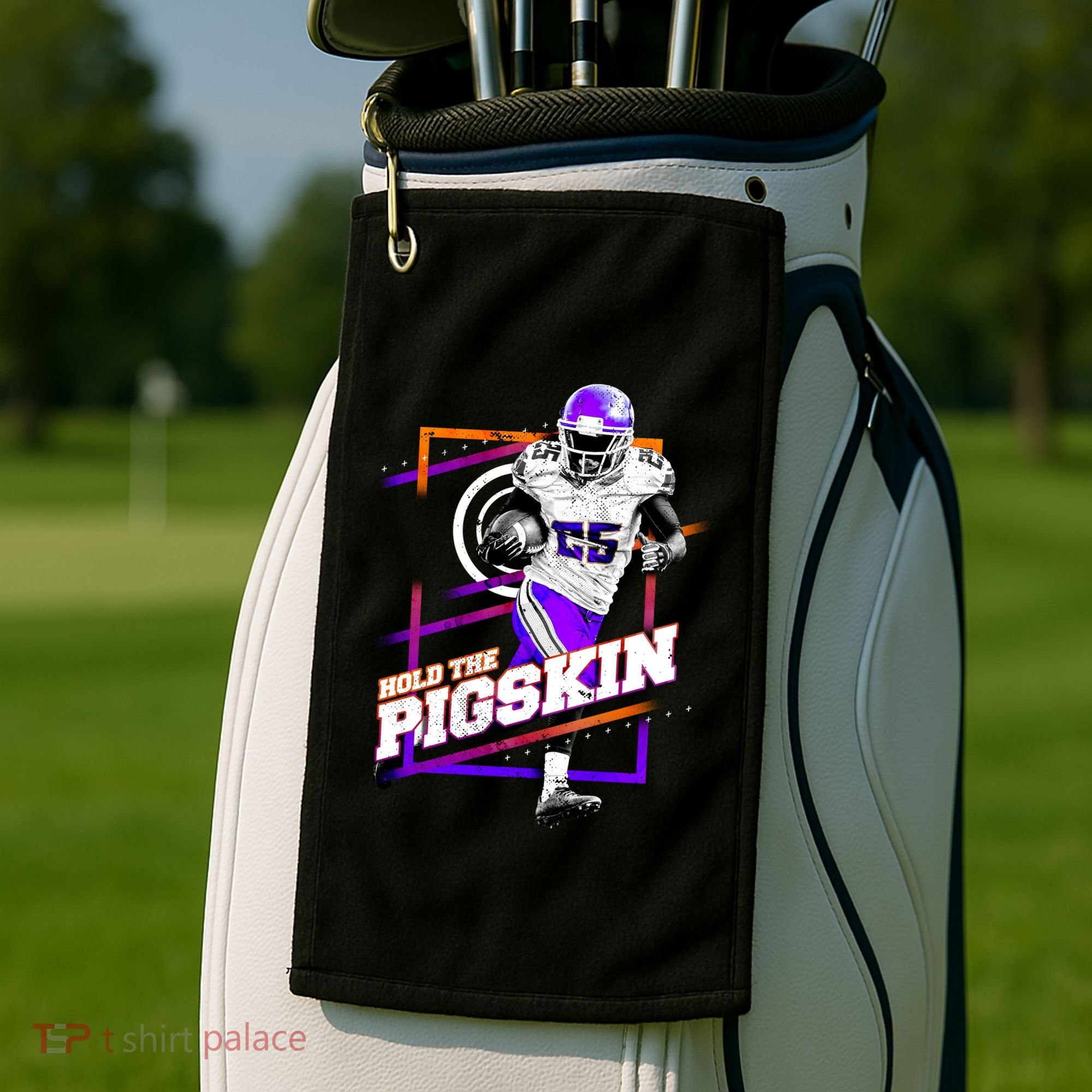Hold The Pigskin Golf Towel