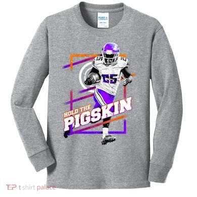 Hold The Pigskin Kids Long Sleeve Shirt