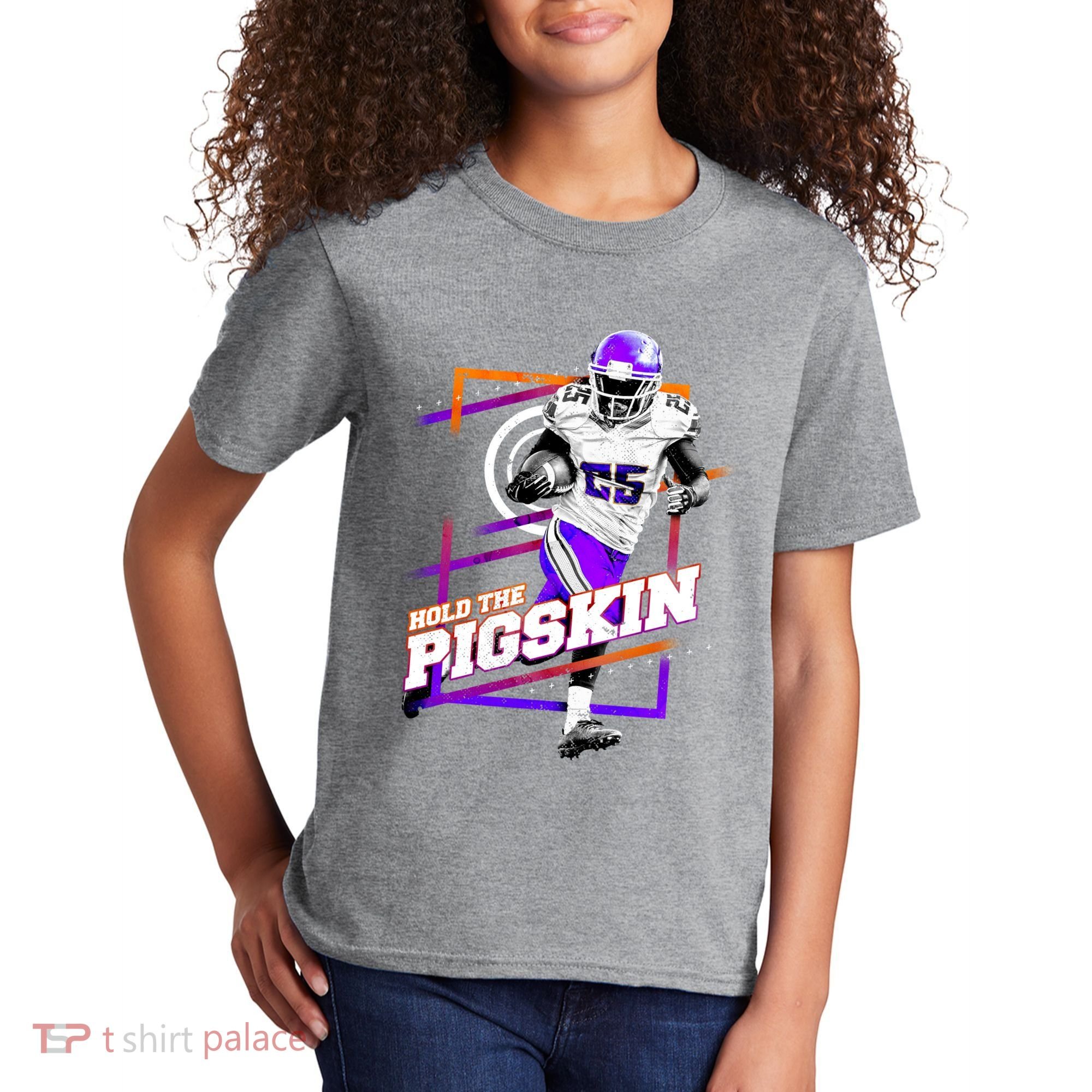 Hold The Pigskin Kids T-Shirt