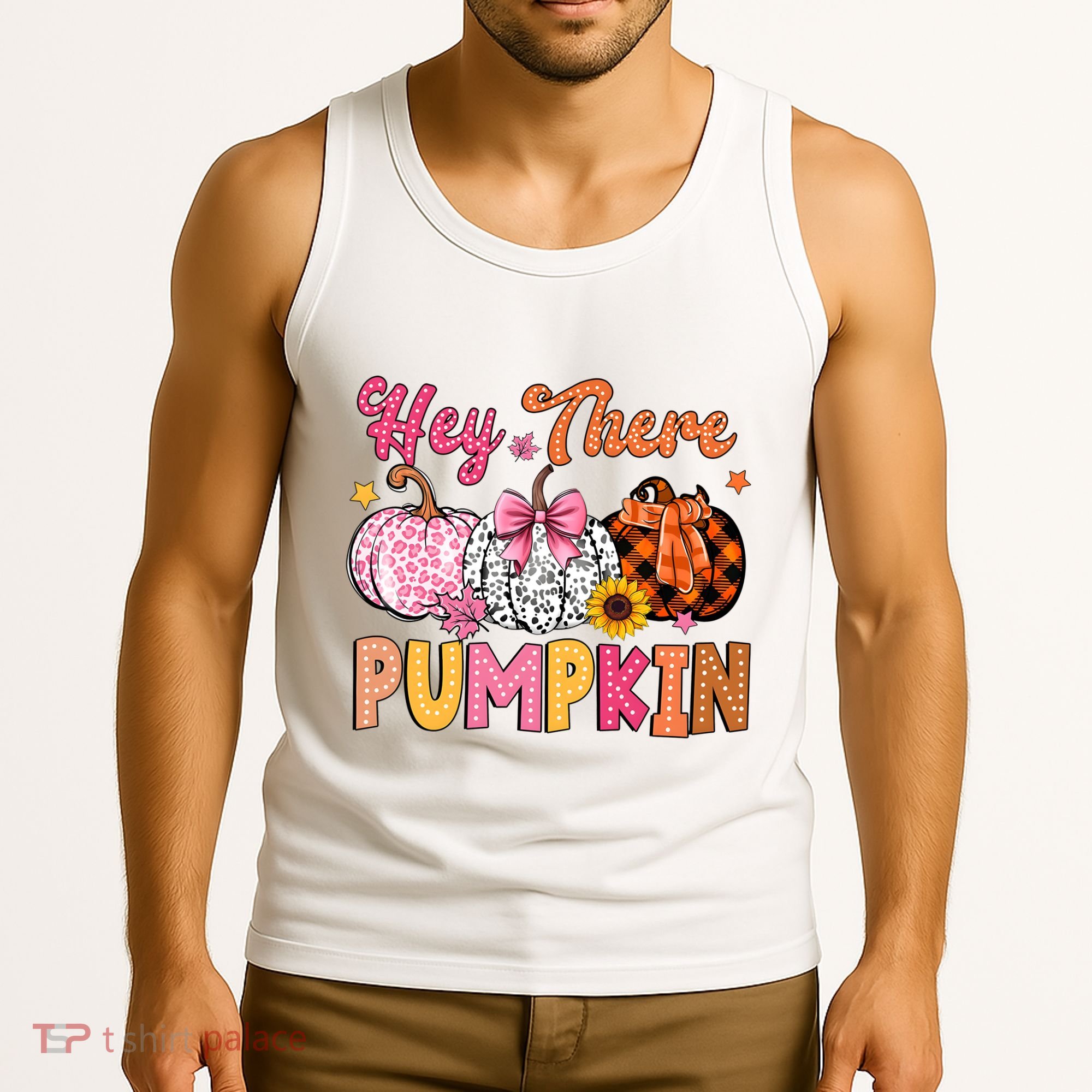 Hey There Pumpkin Fall Season Halloween Lover Tank Top