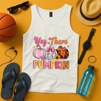 Hey There Pumpkin Fall Season Halloween Lover Tank Top thumb 4