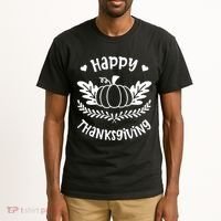 Happy Thanksgiving Pumpkin Cute Tall T-Shirt thumb 2