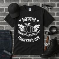 Happy Thanksgiving Pumpkin Cute Tall T-Shirt thumb 3