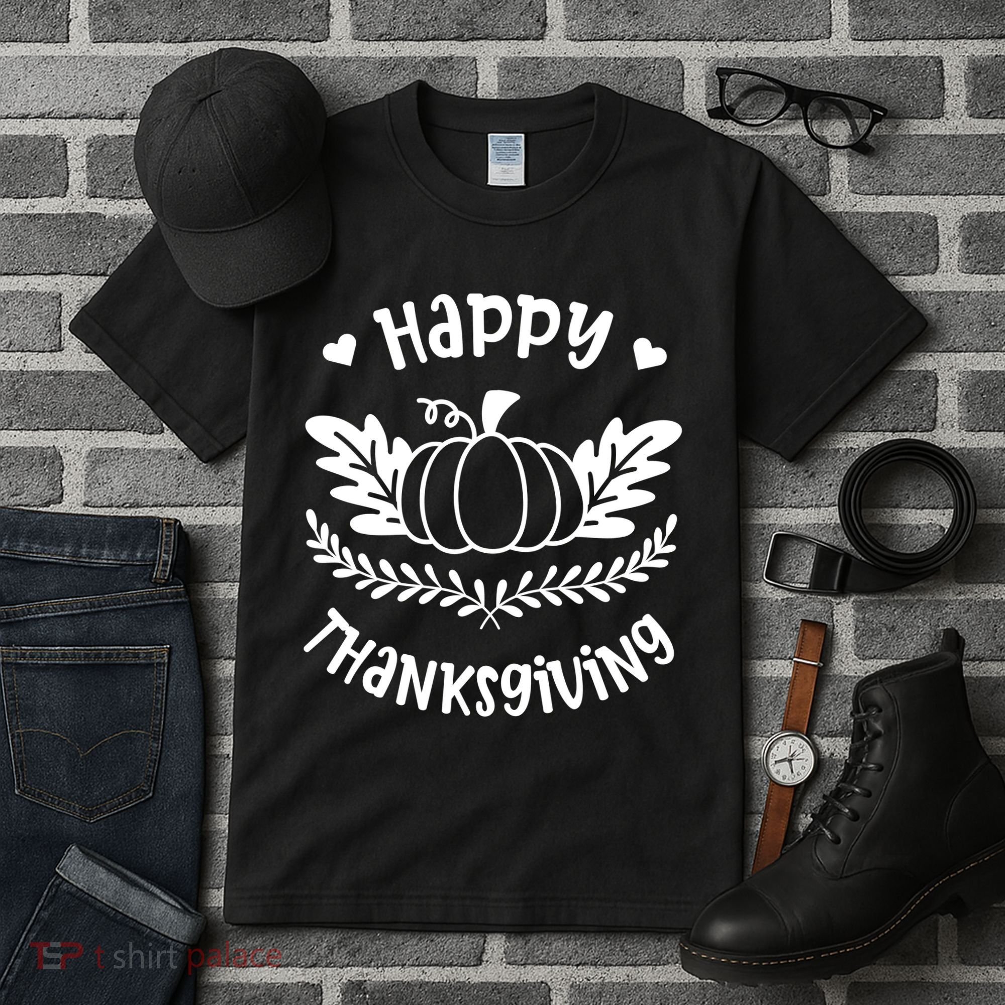 Happy Thanksgiving Pumpkin Cute Tall T-Shirt