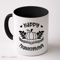 Happy Thanksgiving Pumpkin Cute Coffee Mug thumb 0