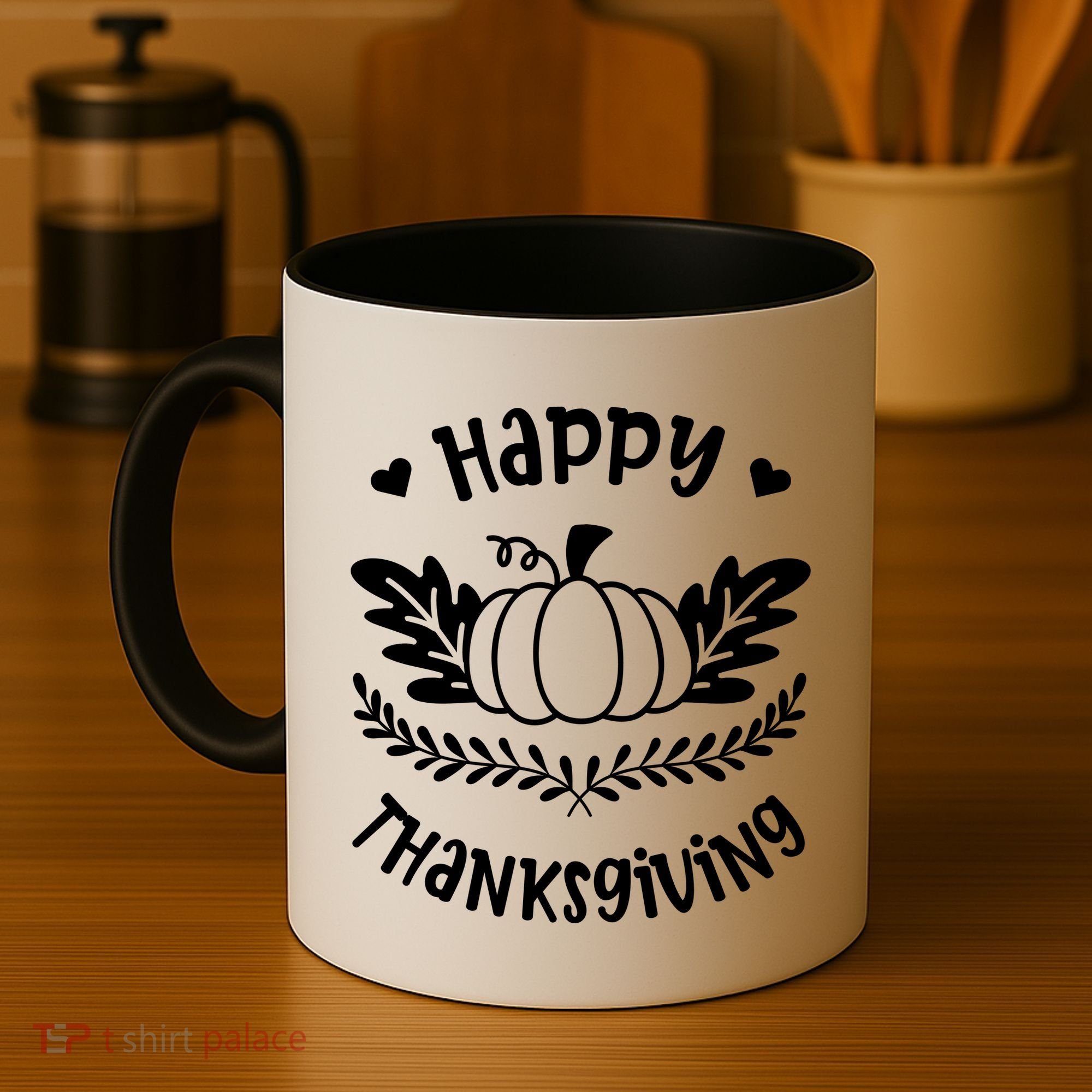 Happy Thanksgiving Pumpkin Cute Coffee Mug