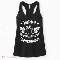 Happy Thanksgiving Pumpkin Cute Women's Tank Top thumb 0