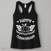 Happy Thanksgiving Pumpkin Cute Women's Tank Top thumb 3