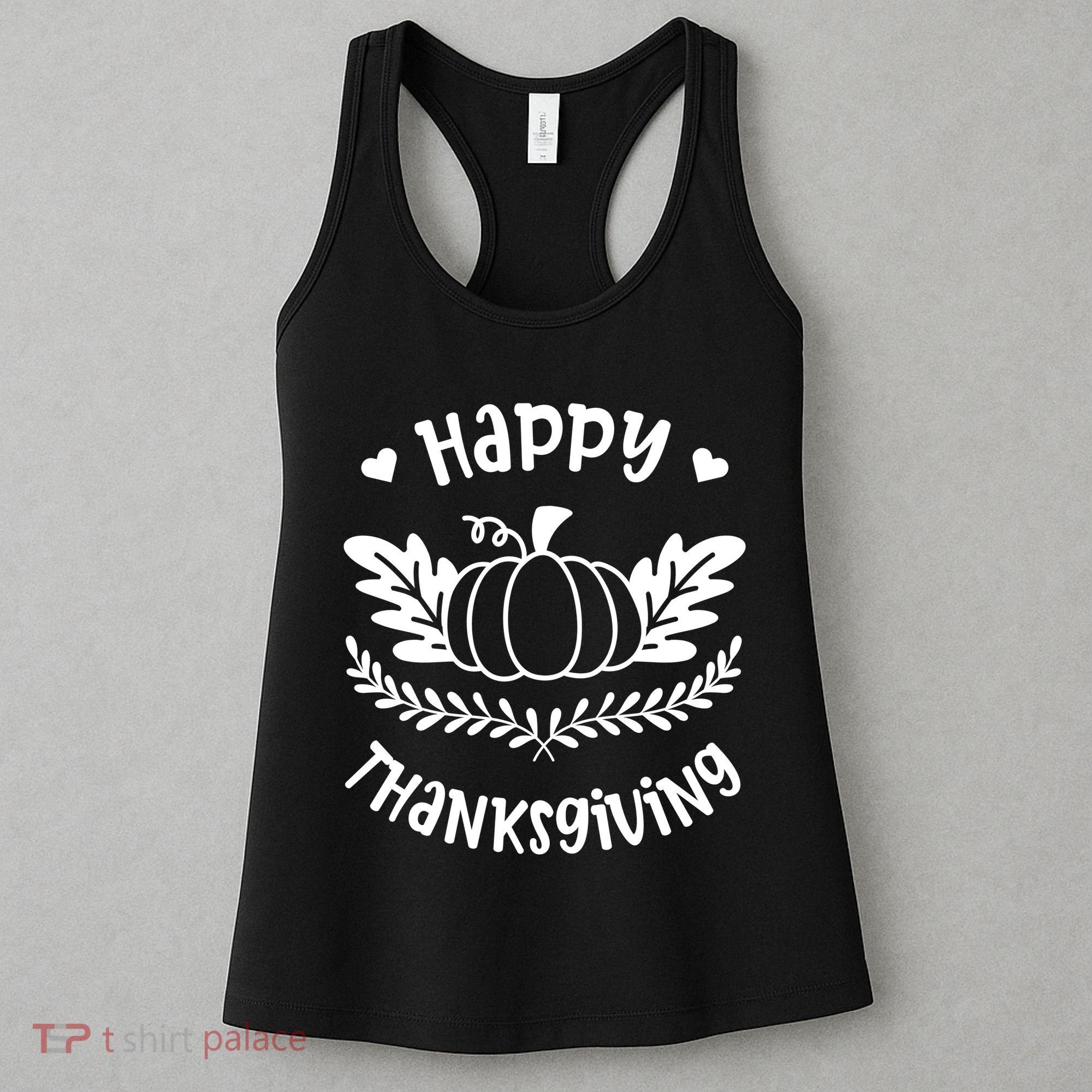 Happy Thanksgiving Pumpkin Cute Women's Tank Top