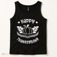 Happy Thanksgiving Pumpkin Cute Tank Top thumb 2