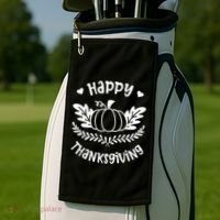 Happy Thanksgiving Pumpkin Cute Golf Towel thumb 2