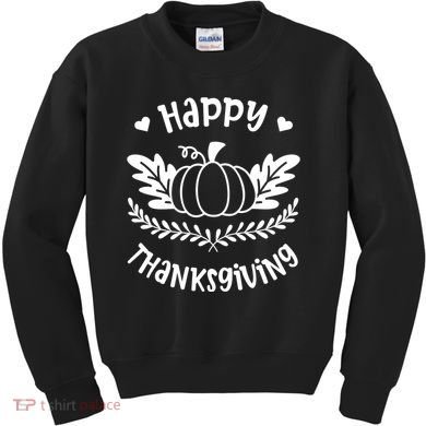Happy Thanksgiving Pumpkin Cute Kids Sweatshirt