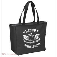 Happy Thanksgiving Pumpkin Cute Tote Bag thumb 2