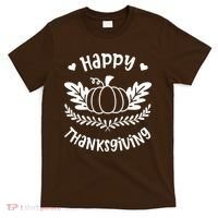 Happy Thanksgiving Pumpkin Cute T-Shirt thumb 0