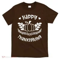 Happy Thanksgiving Pumpkin Cute T-Shirt thumb 0