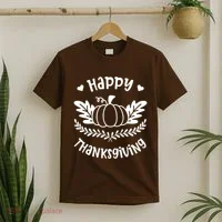Happy Thanksgiving Pumpkin Cute T-Shirt thumb 2