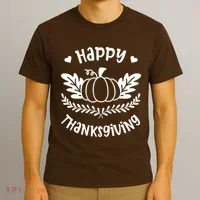 Happy Thanksgiving Pumpkin Cute T-Shirt thumb 3