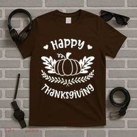 Happy Thanksgiving Pumpkin Cute T-Shirt thumb 5
