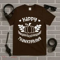 Happy Thanksgiving Pumpkin Cute T-Shirt thumb 5