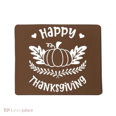 Happy Thanksgiving Pumpkin Cute Mousepad