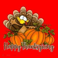 Happy Thanksgiving Pumpkins Fall Autumn Cute Turkey Santa Hat thumb 1
