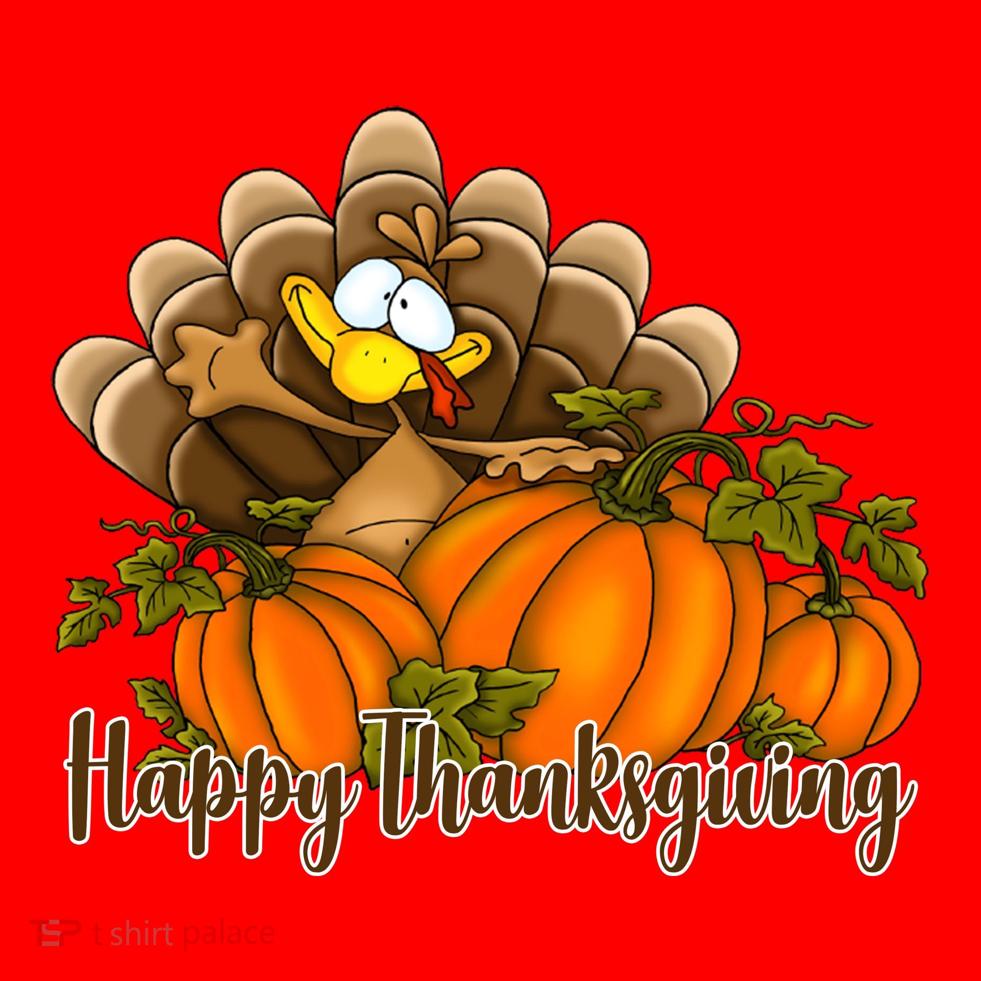 Happy Thanksgiving Pumpkins Fall Autumn Cute Turkey Santa Hat