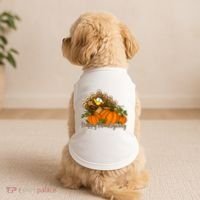 Happy Thanksgiving Pumpkins Fall Autumn Cute Turkey Doggie Tank thumb 2