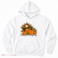 Happy Thanksgiving Pumpkins Fall Autumn Cute Turkey Hoodie thumb 0