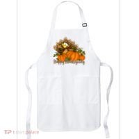 Happy Thanksgiving Pumpkins Fall Autumn Cute Turkey Apron thumb 0