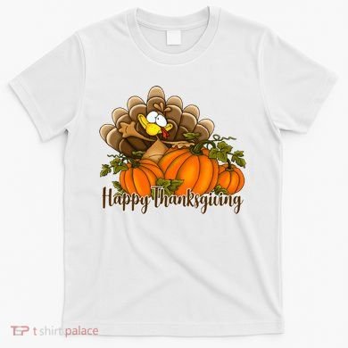 Happy Thanksgiving Pumpkins Fall Autumn Cute Turkey T-Shirt