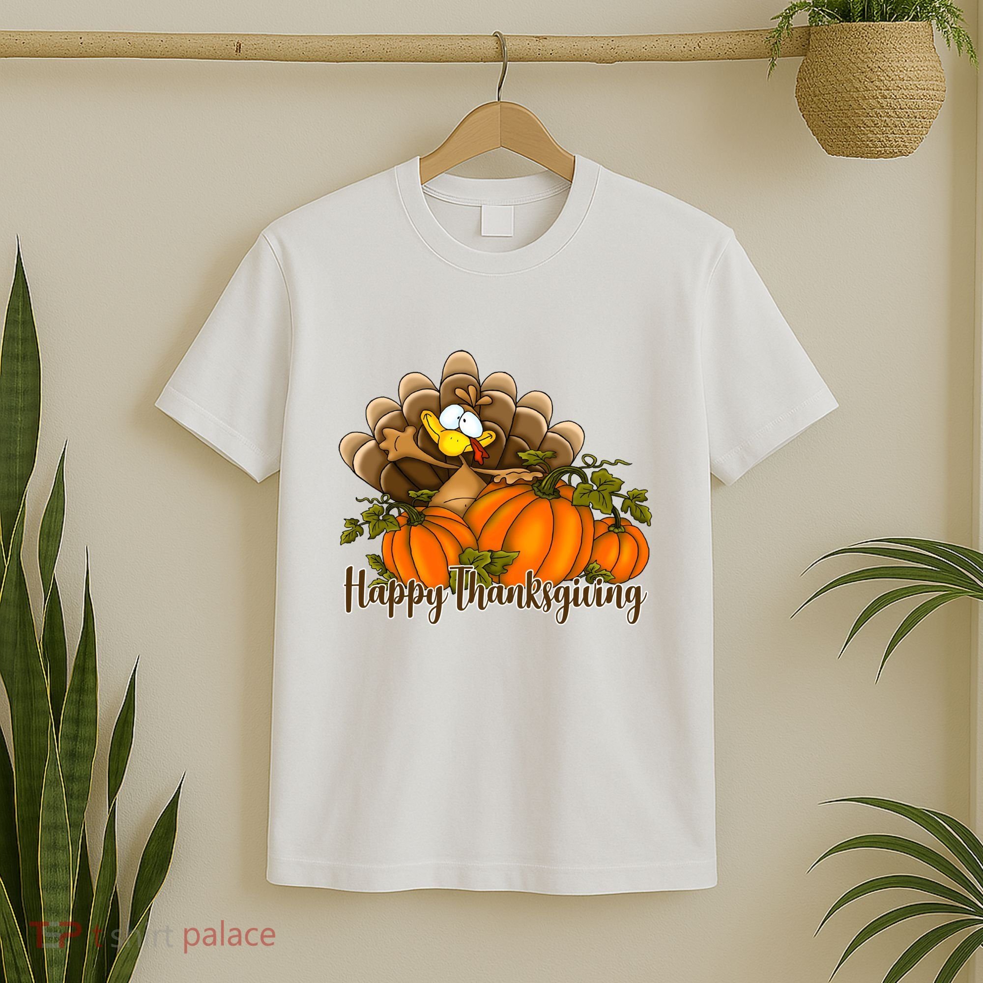 Happy Thanksgiving Pumpkins Fall Autumn Cute Turkey T-Shirt