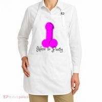 Here To Party Dick Dirty Funny Adult Sex Joke Gift Idea Apron thumb 2