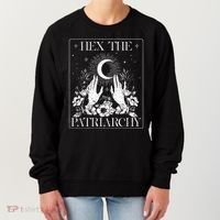 Hex The Patriarchy Halloween Feminist Witch Women's Sweatshirt thumb 0