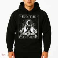 Hex The Patriarchy Halloween Feminist Witch Hoodie thumb 2